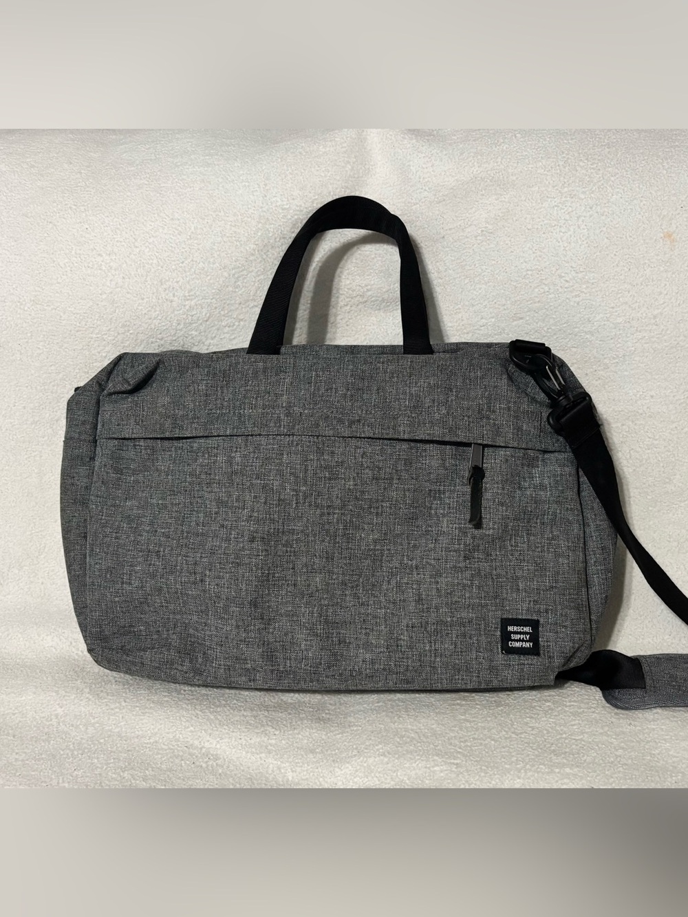 Herschel Supply Company Gray Laptop Messenger with Black Strap
